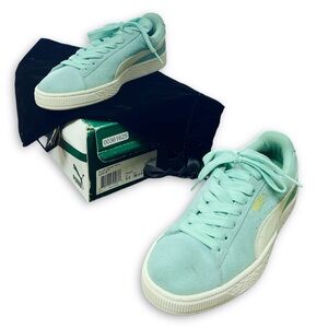 PUMA Suede Classic Women's Mint-Holiday-White Size 8